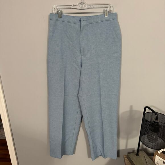 Levi's Pants - Vintage 1980s Levi's Bend Over Pants Women's Size 18 Short Light Blue Slacks